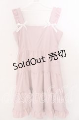 FLC / フリルジャンパースカート 4Ｌ ピンク O-25-11-11-2003-LO-OP-IG-ZT307
