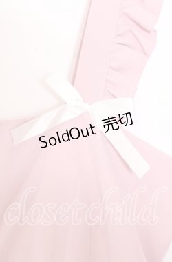 画像2: FLC / フリルジャンパースカート 4Ｌ ピンク O-25-11-11-2003-LO-OP-IG-ZT307