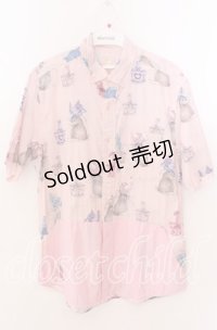Karl Helmut / うさぎボンネットシャツ  ピンク O-25-11-11-2026-EL-BL-IG-OS