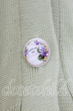 画像2: an another angelus / SAVONパッケージ釦透かし編み5分袖ニットカーディガン  グリーン O-25-11-11-2027-CA-TO-IG-OS