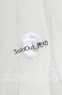 画像2: 【SALE】an another angelus / SAVONパッケージ釦透かし編み5分袖ニットカーディガン  グリーン O-25-11-11-2027-CA-TO-IG-ZT513