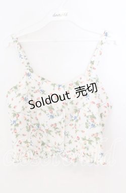 画像1: 【SALE】Fi.n.t / いちご柄ビスチェ  オフ O-25-11-11-2028-CA-TO-IG-ZT513