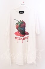 画像1: 【SALE】MILKBOY / BERRY TEE　Tシャツ ＸＬ ホワイト O-25-11-11-2031-MB-TS-IG-ZT280 (1)