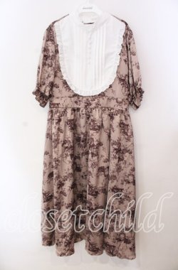 画像1: m petit by misako / トワルドジュイワンピース 3Ｌ ピンク O-25-11-11-093-LO-OP-IG-OS