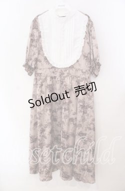 画像1: m petit by misako / トワルドジュイワンピース 3Ｌ ピンク O-25-11-11-093-LO-OP-IG-ZT280