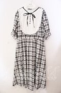 m petit by misako / チェックキリカエワンピース 3Ｌ シロ×クロ O-25-11-11-094-LO-OP-IG-OS
