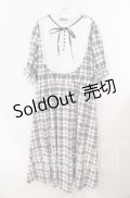 m petit by misako / チェックキリカエワンピース 3Ｌ シロ×クロ O-25-11-11-094-LO-OP-IG-OS
