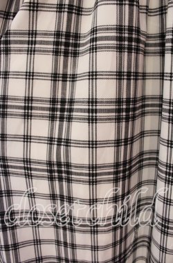 画像2: m petit by misako / チェックキリカエワンピース 3Ｌ シロ×クロ O-25-11-11-094-LO-OP-IG-OS