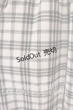 画像2: m petit by misako / チェックキリカエワンピース 3Ｌ シロ×クロ O-25-11-11-094-LO-OP-IG-OS