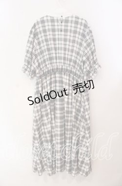 画像3: m petit by misako / チェックキリカエワンピース 3Ｌ シロ×クロ O-25-11-11-094-LO-OP-IG-OS