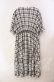 画像3: m petit by misako / チェックキリカエワンピース 3Ｌ シロ×クロ O-25-11-11-094-LO-OP-IG-OS (3)