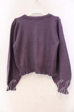 画像4: axes femme kawaii / ハロウィンナイト刺繍カーデ M パープル O-25-11-11-095-AX-TO-IG-OS