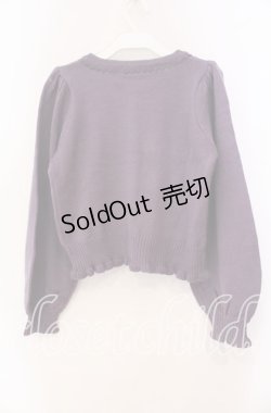 画像4: axes femme kawaii / ハロウィンナイト刺繍カーデ M パープル O-25-11-11-095-AX-TO-IG-OS