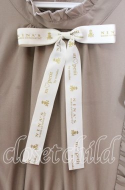 画像2: m petit by misako / NINA'SコラボAMハイショクメローワンピース 3Ｌ ベージュ O-25-11-11-098-LO-OP-IG-OS