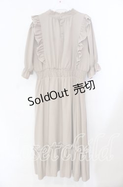 画像3: m petit by misako / NINA'SコラボAMハイショクメローワンピース 3Ｌ ベージュ O-25-11-11-098-LO-OP-IG-OS