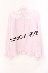 FLC / ホルターネックブラウス 3L ピンク O-25-11-11-099-LO-BL-IG-OS