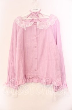 画像1: FLC / ホルターネックブラウス 3L ピンク O-25-11-11-099-LO-BL-IG-OS