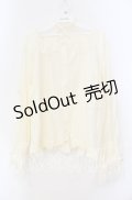 FLC / ホルターネックブラウス 4L アイボリー O-25-11-11-100-LO-BL-IG-OS