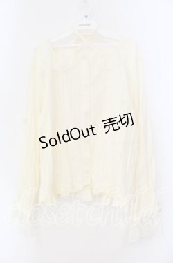 画像1: FLC / ホルターネックブラウス 4L アイボリー O-25-11-11-100-LO-BL-IG-OS