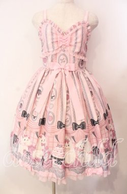 画像1: Angelic Pretty / Princess Puppyジャンパースカート  ピンク O-25-11-11-008-AP-OP-IG-OS