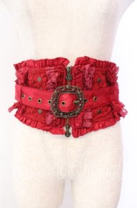 Hoshibako Works / 藤花集 中華風コルセット  ワイン O-25-11-11-010-LO-JA-OW-OS