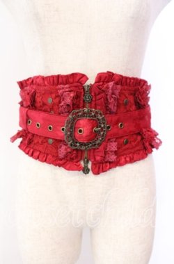 画像1: Hoshibako Works / 藤花集 中華風コルセット  ワイン O-25-11-11-010-LO-JA-OW-OS