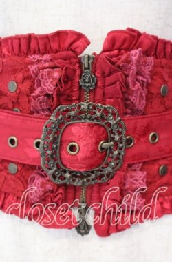 画像2: Hoshibako Works / 藤花集 中華風コルセット  ワイン O-25-11-11-010-LO-JA-OW-OS