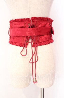 画像4: Hoshibako Works / 藤花集 中華風コルセット  ワイン O-25-11-11-010-LO-JA-OW-OS