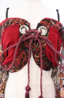 画像2: Qutie Frash / オフショル着物カーデ  レッド O-25-11-11-011-QU-TO-OW-OS