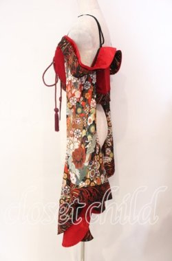 画像4: Qutie Frash / オフショル着物カーデ  レッド O-25-11-11-011-QU-TO-OW-OS
