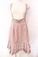 画像1: axes femme POETIQUE / 裾プリーツサスペンダースカート M ピンク O-25-11-11-012-AX-SK-OW-OS (1)