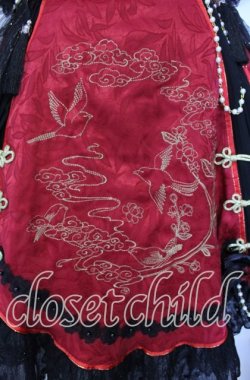 画像3: Alice Girl / ”猫猫娘”中華風ワンピース M クロ×アカ O-25-11-11-002-EL-OP-OW-OS