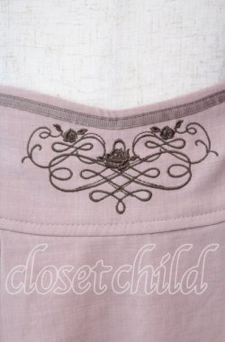 画像2: axes femme POETIQUE / 裾プリーツサスペンダースカート M ピンク O-25-11-11-012-AX-SK-OW-OS