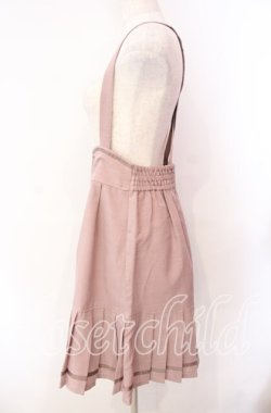 画像3: axes femme POETIQUE / 裾プリーツサスペンダースカート M ピンク O-25-11-11-012-AX-SK-OW-OS
