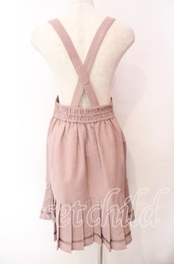 画像4: axes femme POETIQUE / 裾プリーツサスペンダースカート M ピンク O-25-11-11-012-AX-SK-OW-OS