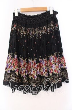 画像3: axes femme / パネル花柄スカート M クロ O-25-11-11-014-AX-SK-OW-OS