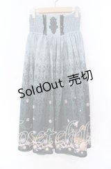 axes femme / アンティーク柄2WAYスカート M グリーン O-25-11-11-015-AX-SK-OW-OS