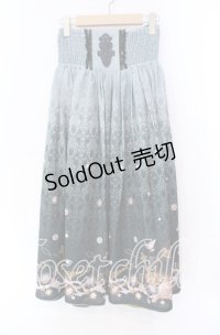 axes femme / アンティーク柄2WAYスカート M グリーン O-25-11-11-015-AX-SK-OW-OS