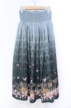 画像4: axes femme / アンティーク柄2WAYスカート M グリーン O-25-11-11-015-AX-SK-OW-OS