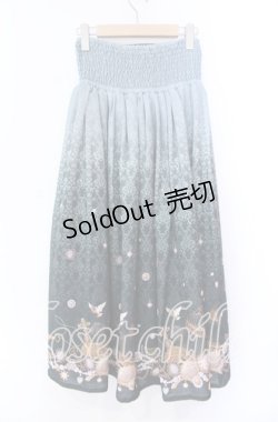 画像4: axes femme / アンティーク柄2WAYスカート M グリーン O-25-11-11-015-AX-SK-OW-OS