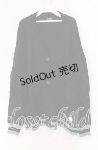 NieR Clothing / UNISEXシエルニットカーディガン【ポケット付き】  ブラック O-25-11-11-018-PU-TO-IG-OS