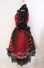 画像5: Alice Girl / ”猫猫娘”中華風ワンピース M クロ×アカ O-25-11-11-002-EL-OP-OW-ZT207 (5)