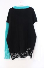 画像3: 【SALE】NieR CLOTHING / シエル配色ニット  ブラック O-25-11-11-019-PU-TO-IG-ZT342 (3)
