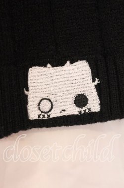 画像3: NieR Clothing / フェイクレイヤードニットカーディガン  ブラック×ホワイト O-25-11-11-020-PU-TO-IG-OS