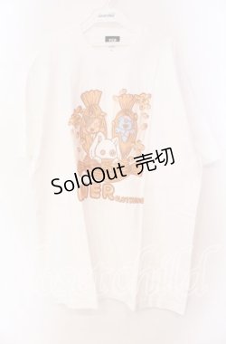 画像1: 【SALE】NieR CLOTHING / 2023年納豆の日限定デザインCUTSEW カットソー  ホワイト O-25-11-11-024-PU-TS-IG-ZT266