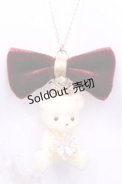 画像1: チェルシィ / テディクラウンネックレス  オフ O-25-11-12-058-LO-AC-IG-OS