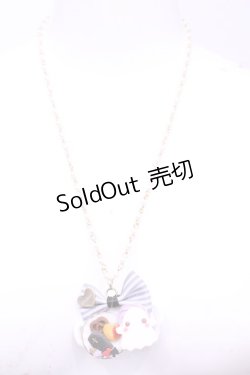 画像2: チェルシィ / ハロウィンプレートネックレス  シロ O-25-11-12-059-LO-AC-IG-OS