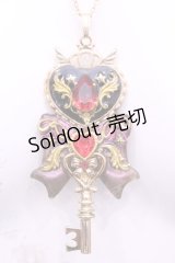 ハレルヤバレリーナ / キーモチーフネックレス  クロ×ゴールド O-25-11-12-061-LO-AC-IG-OS