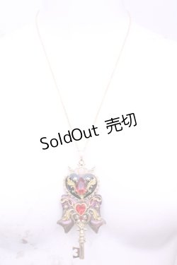 画像2: ハレルヤバレリーナ / キーモチーフネックレス  クロ×ゴールド O-25-11-12-061-LO-AC-IG-OS