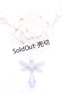 Blue monodrama / ローズネックレス  シロ×サックス O-25-11-12-063-LO-AC-IG-OS